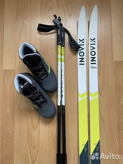 Лыжи детские беговые / палки / ботинки (новое)