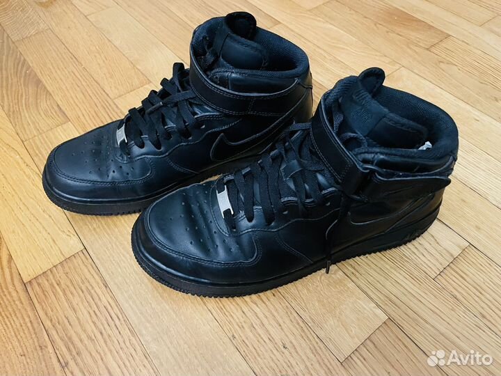 Кроссовки Nike Air force 1 высокие черные