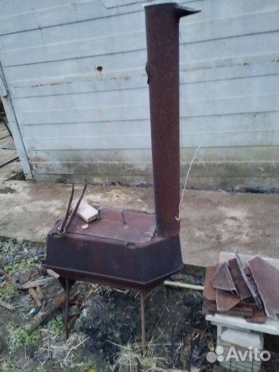 Печь буржуйка чугунная СССР
