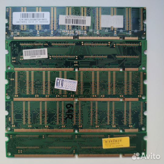 Dimm sdram PC13,PC100 256,128,64mb для пк