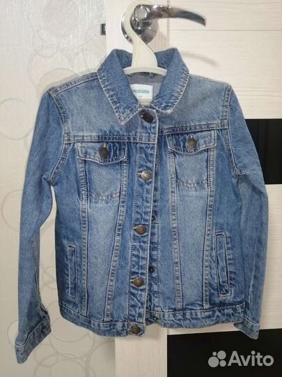 Джинсовая куртка для девочки 128