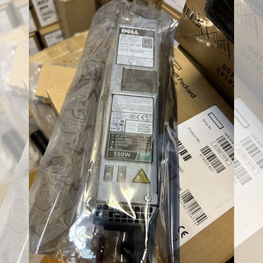 [D550E-S1] Блоки Питания Dell Epp 550w X185v Бу D550e-S1