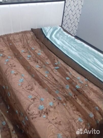 Продам комплект штор и покрывало