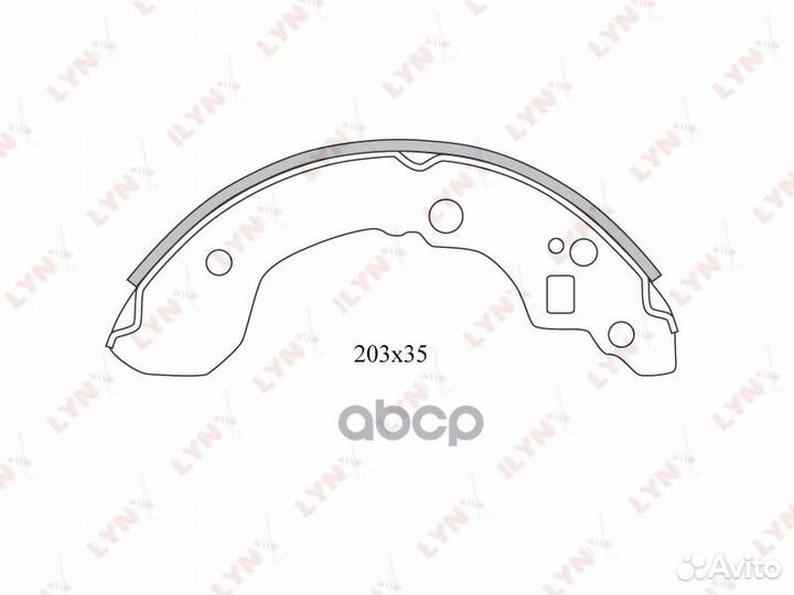 Колодки тормозные барабанные зад nissan BLU