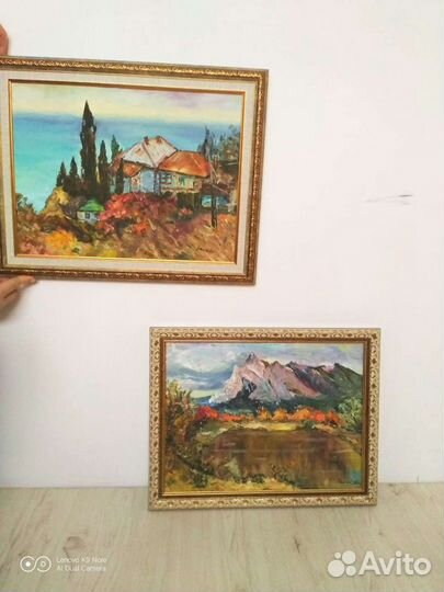 Картина маслом Горный пейзаж. 35 на 45