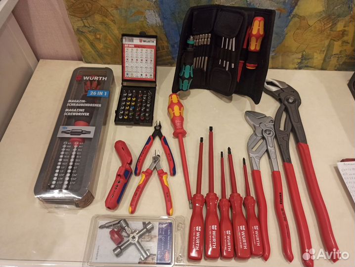 Инструмент knipex, wera, wurth