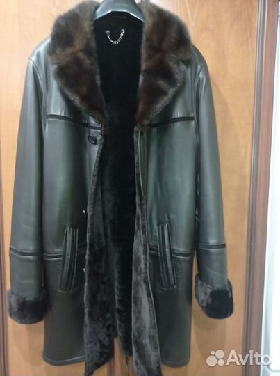 Кожаная дубленка мужская