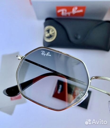 Очки ray ban octagonal пепел