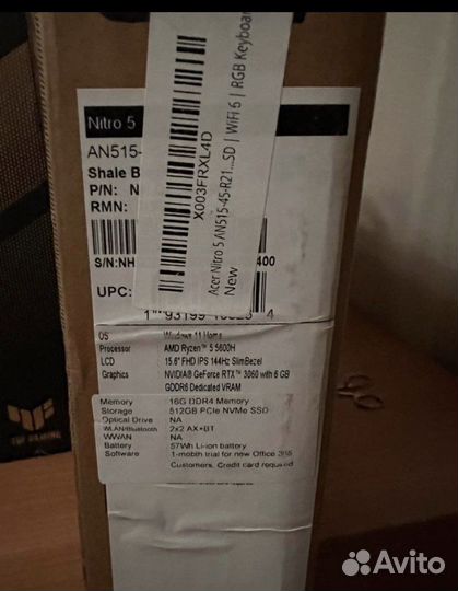 Игровой ноутбук acer nitro 5