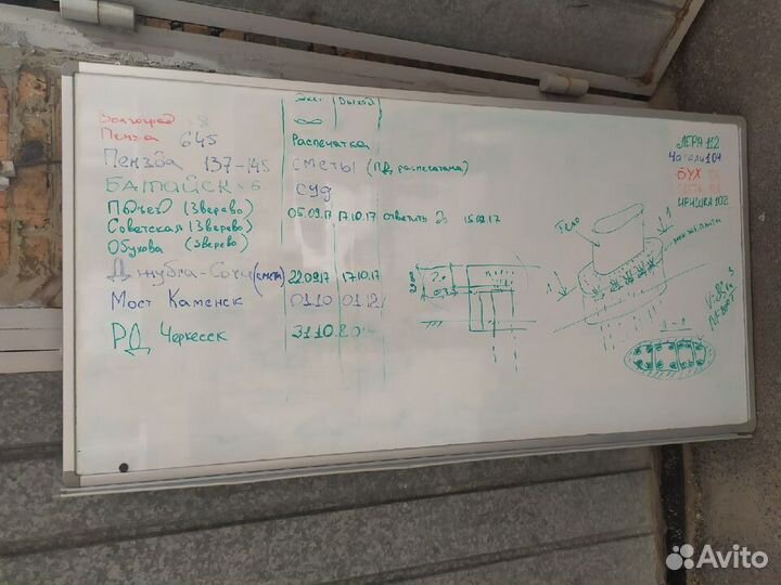 Доска маркерная магнитная 180*90
