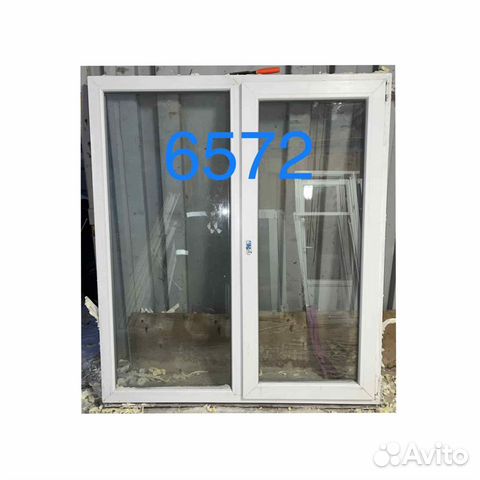 Окно бу пластиковое, 1580(в) х 1380(ш) № 6572