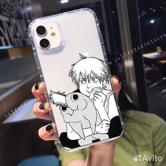 Чехол на iPhone 12 Человек-бензопила