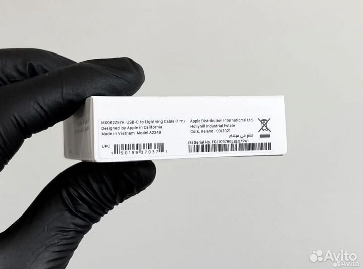 Кабель питания apple type c to lightning