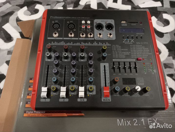 Микшерный пульт ZTX audio 2.1 FX