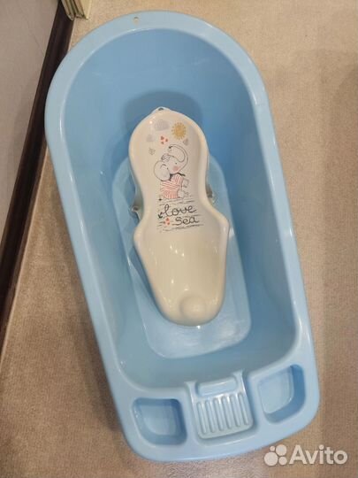 Ванночка для купания с горкой
