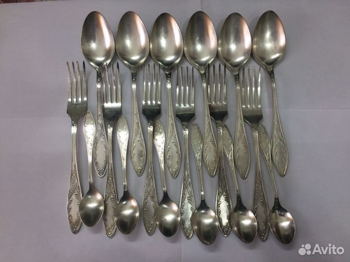 Мельхиоровые ложки, вилки СССР