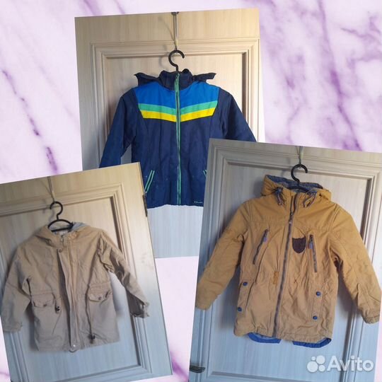 Куртки ветровка для мальчика 128 пакетом