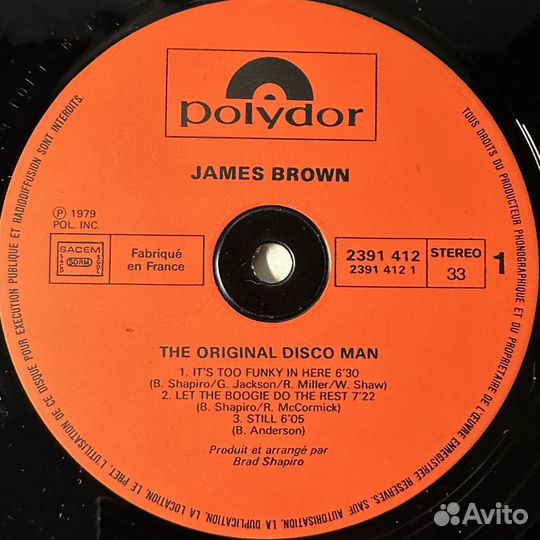 James Brown – The Original Disco Man (Франция 1979