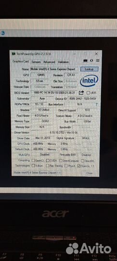 Ноутбук Acer aspire 5734z