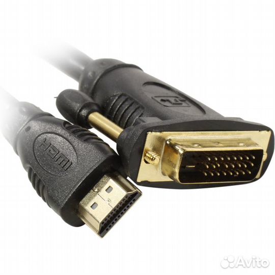 Кабель Hama 00034033 DVI-D (m) hdmi (m) 2м черный