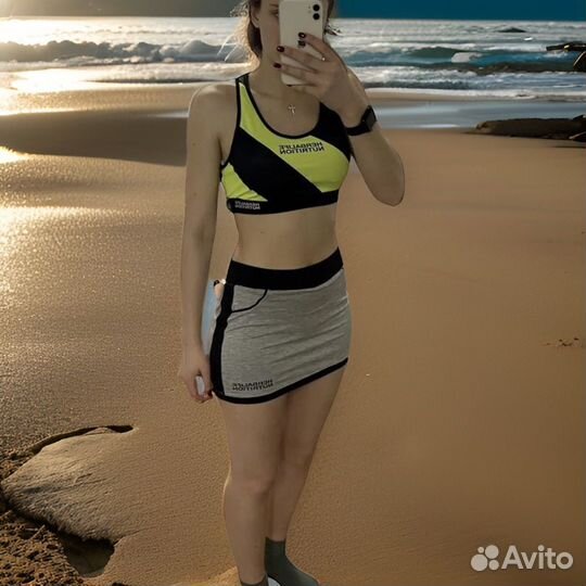 Юбка-шорты и топ-бра Herbalife р-р М