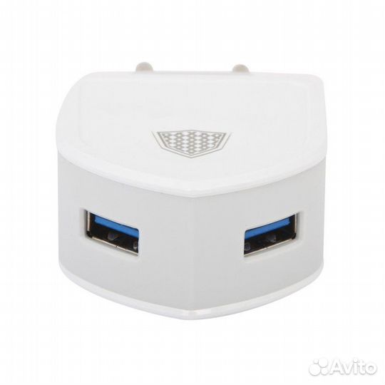 Блок питания inkax CD-18 2xUSB 2А+Lightning белый