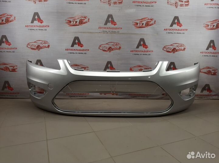 Бампер передний Ford Focus 2 2008-2011 серебристый