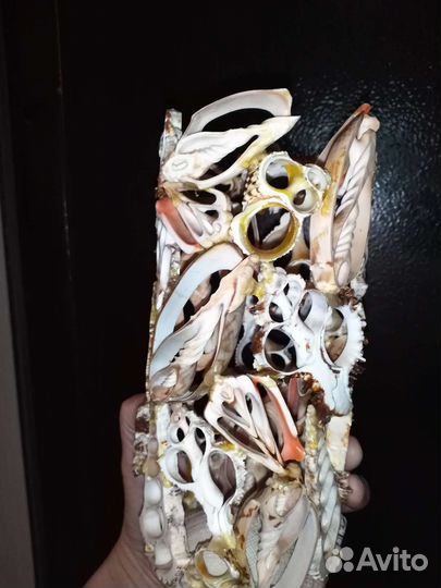 Ваза из ракушек
