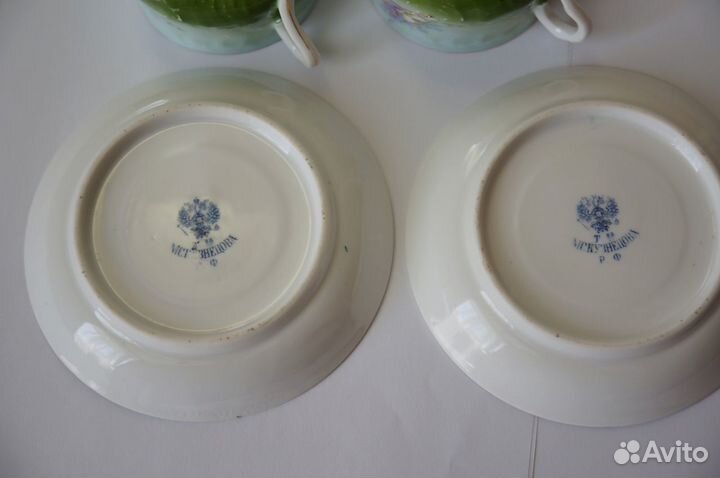 Редкие антикварные Кофейные пары Кузнецов