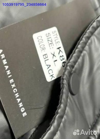 Длинный пуховик Armani exchange