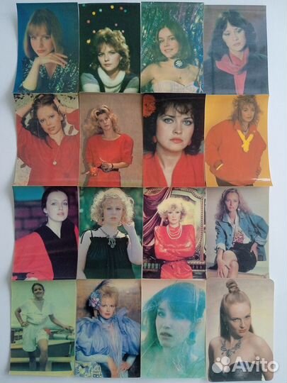 Календарики актеры стерео Киноцентр 1990-1992гг