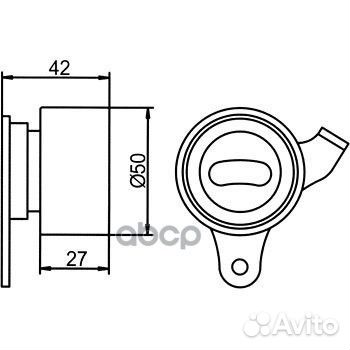 Ролик грм (натяжной) TO 2E, 3E;;;; GT80700 GMB