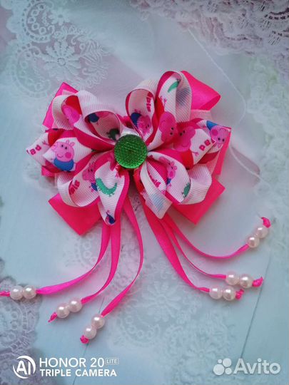 Бантики банты аксессуары для волос. Ручная работа