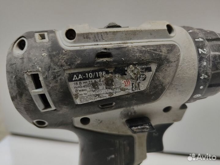 Шуруповерт Интерскол да-10/18В