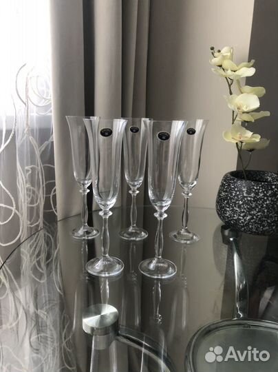 Фужеры Богемия 5 шт