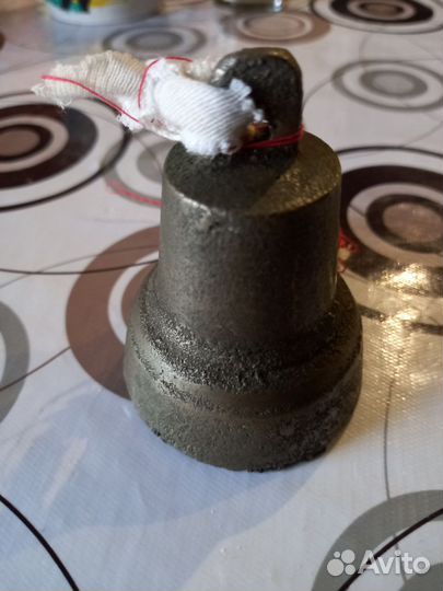 Старинный колокольчик 8 см бронза
