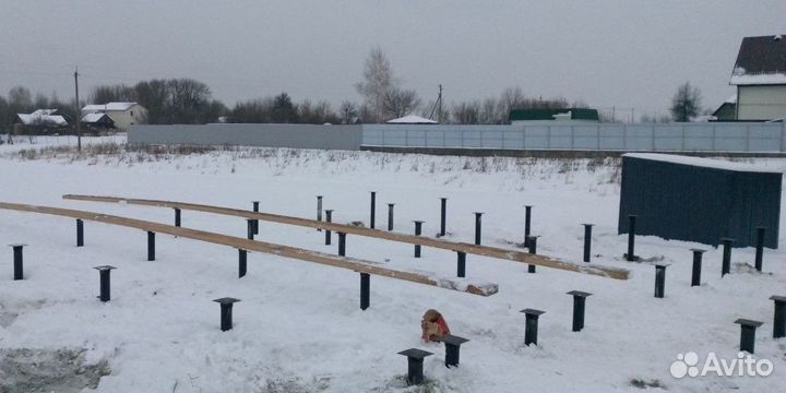 Винтовые сваи / Фундамент для дома под ключ