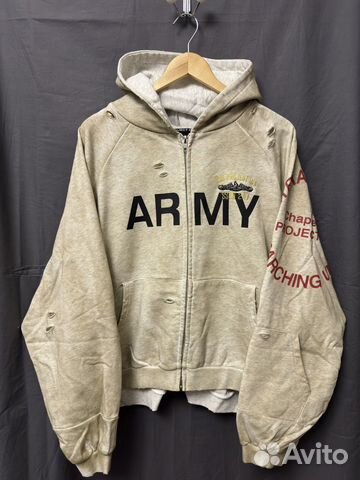 Grailz project army zip hoodie