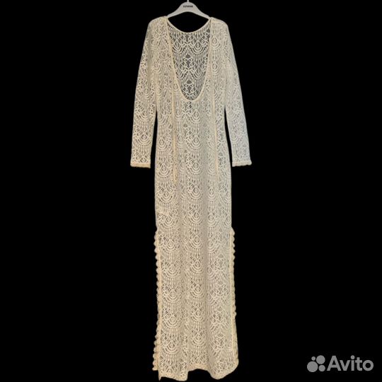 Платье миди кружевное