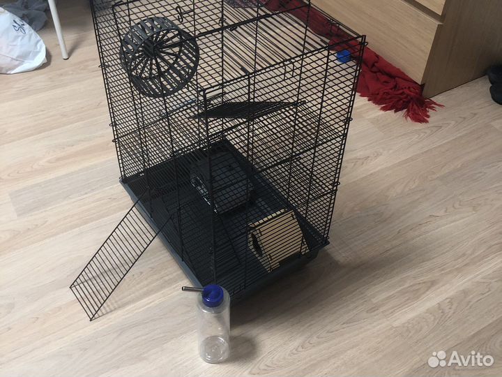 Клетка для грызунов Поилка домики Колесо в подарок