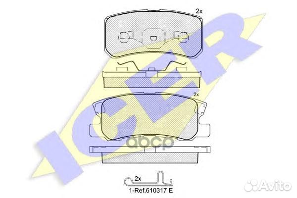 Колодки торм.дисковые 181375 Icer