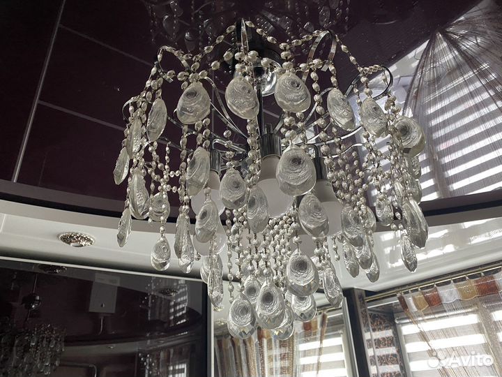 Люстра потолочная хрустальная