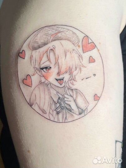 Модель на татуировку, тату за расходники