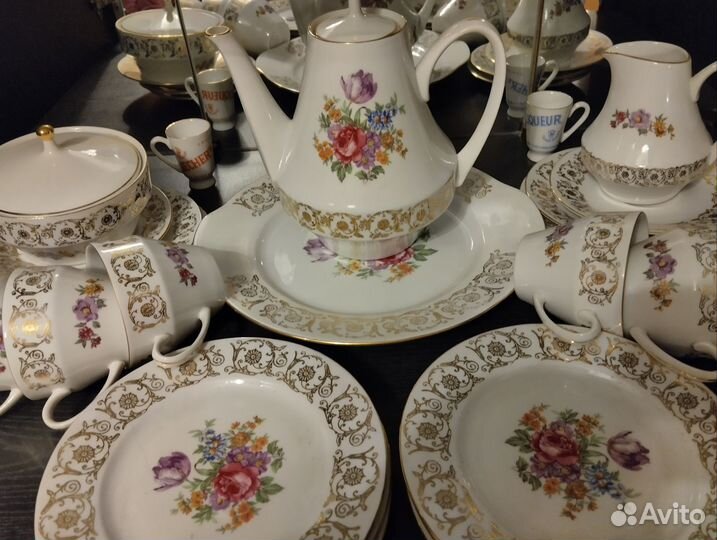 Чайный сервиз MZ фарфор(Чехословакия) винтаж