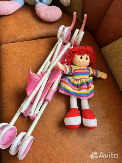 Коляска для кукол летняя + пупс в подарок