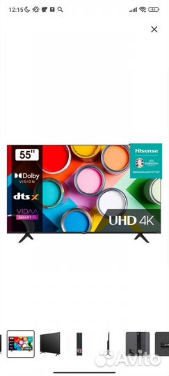 Телевизор hisense 55A6BG