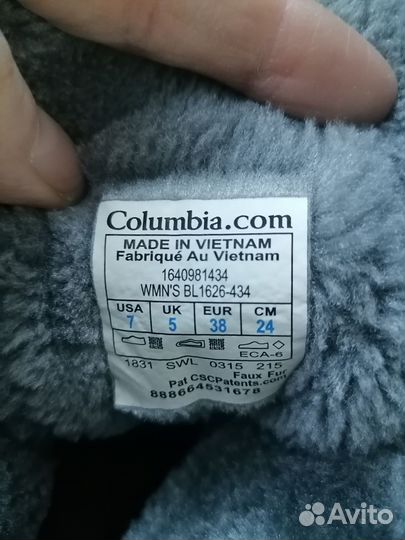 Сапоги Columbia, р. 39