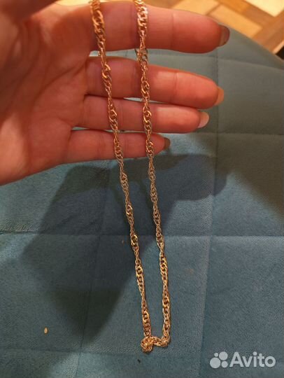 Цепочка крученая, бижутерия