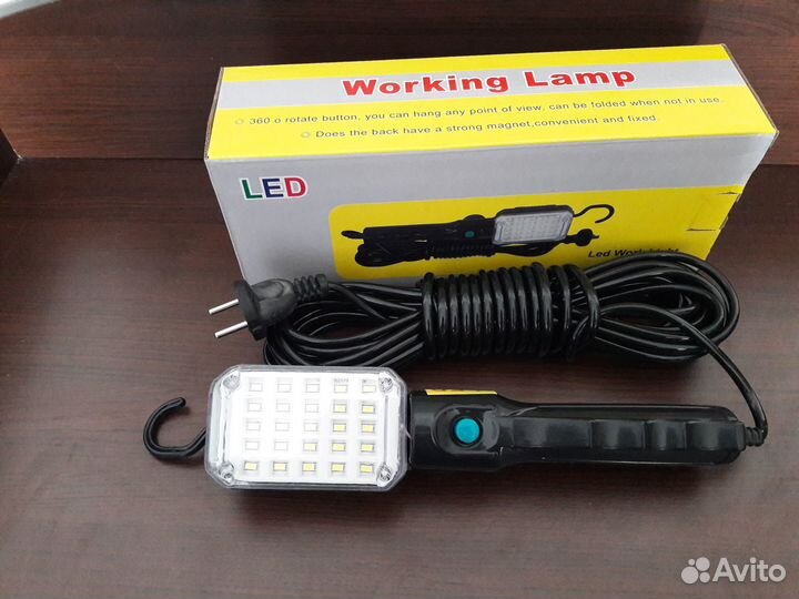 Лампа переносная LED 220в