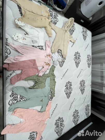 Одежда для новорожденных пакетом на девочку